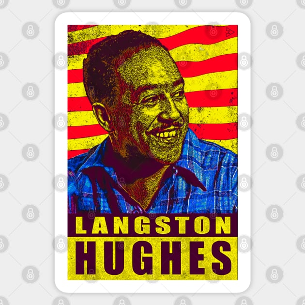Langston Hughes - For Equality, Against Racism Sticker by Exile Kings 